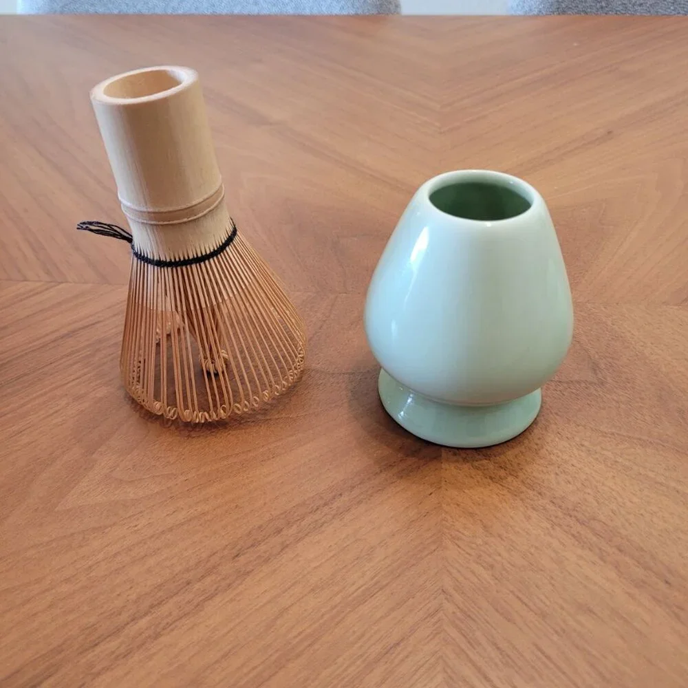 Matcha Tea Set - 9 Pieces - Whisk and Cup - Beginner Latte Kit - Never Used!